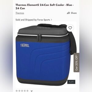 Thermos Black and Blue Insulated Bag